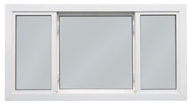 A sample Horizontal Roller 3 Lite window from East Coast CoastWindows and Doors